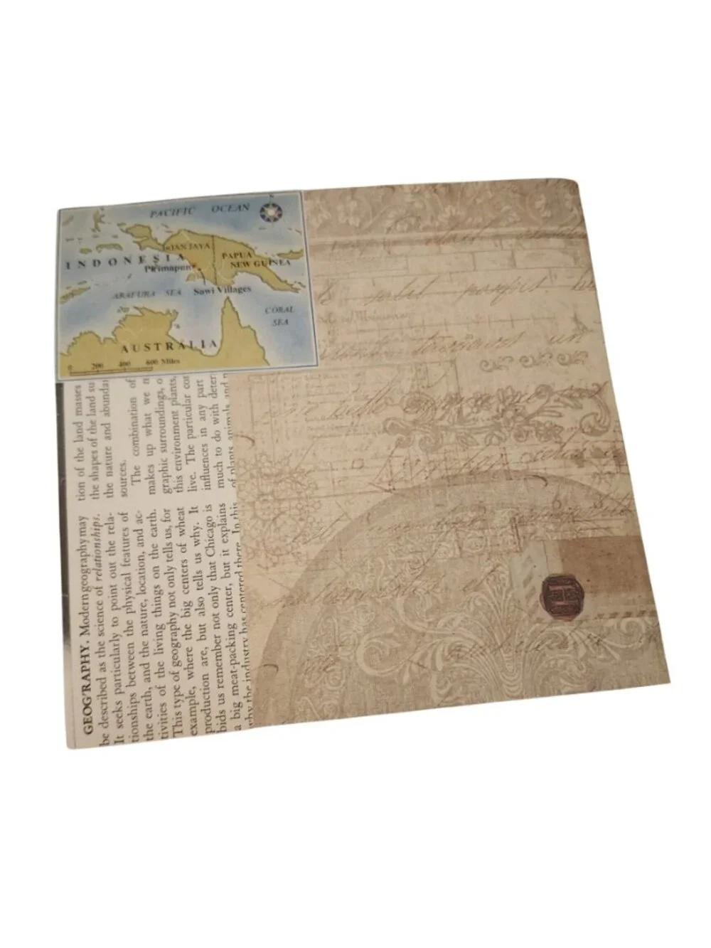 Junk Journal Travel Theme 68 pages Handmade